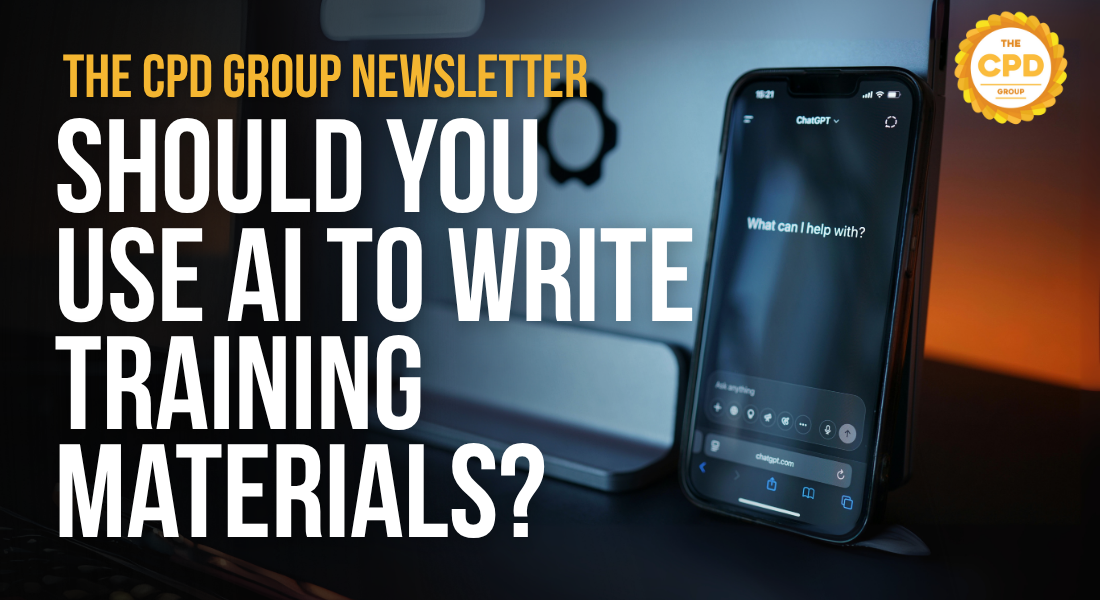 Should You Use AI to Write Training Courses?